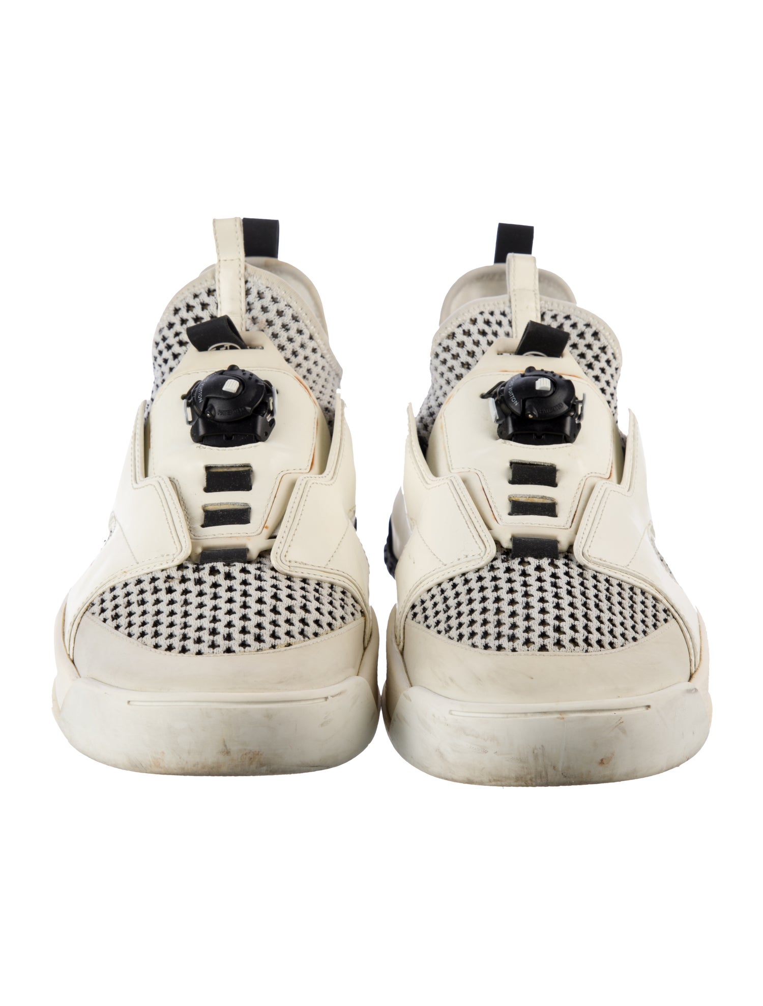 Louis Vuitton Printed Leather Trim Embellishment Athletic Sneakers